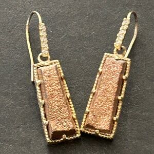 Kendra Scott Angelina Gold Druzy Earrings